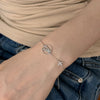 S925 Sterling Silver Women's Light Luxury Bracelet With Earth Aircraft Design And Electroplating Treatment