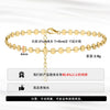 S925 Sterling Silver Women's Simple Anklet With Disc Chain And Fivepointed Star