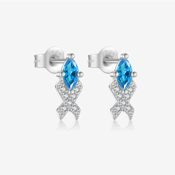 S925 Sterling Silver Women's Zircon Earrings With Irregular Geometric Design And Platinum 18K Gold Electroplating
