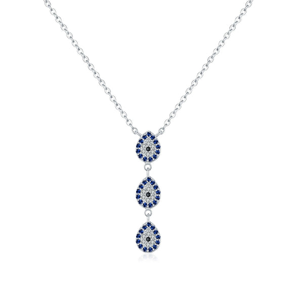 S925 Sterling Silver Yshaped Clavicle Chain Necklace For Women Light Luxury Electroplated