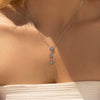 S925 Sterling Silver Yshaped Clavicle Chain Necklace For Women Light Luxury Electroplated