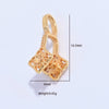 S925 Sterling Silver Zirconia Four Leaf Clover Handmade Diy Bracelet Necklace Buckle