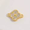 S925 Sterling Silver Zirconia Four Leaf Clover Pendant Jewelry Accessories Including Necklace Bracelet Earrings