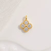 S925 Sterling Silver Zirconia Four Leaf Clover Pendant Jewelry Accessories Including Necklace Bracelet Earrings