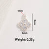 S925 Sterling Silver Zirconia Four Leaf Clover Pendant Jewelry Accessories Including Necklace Bracelet Earrings