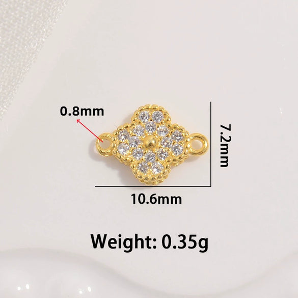 S925 Sterling Silver Zirconia Four Leaf Clover Pendant Jewelry Accessories Including Necklace Bracelet Earrings
