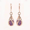 Zircon Jewelry Water Drop Hollow Earrings Bridal Wedding Earrings New Ornaments