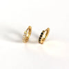 S925 Sterling Silver Round Micro-Inlaid Zircon Earrings Wholesale Nihaojewelry