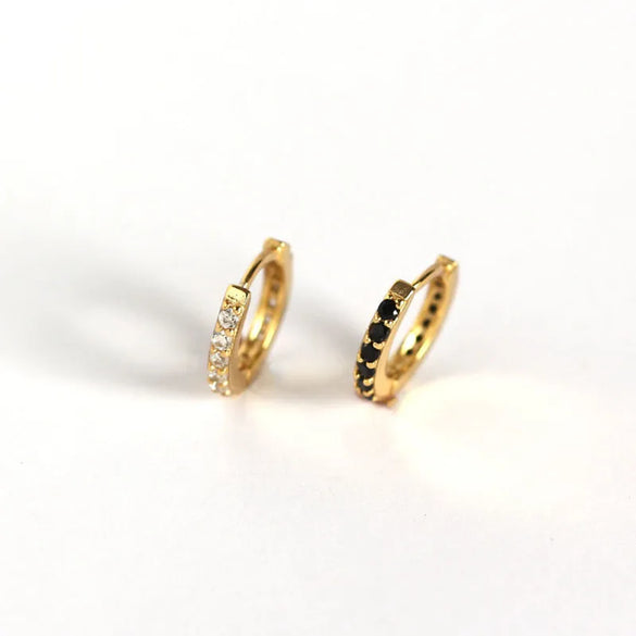 S925 Sterling Silver Round Micro-Inlaid Zircon Earrings Wholesale Nihaojewelry