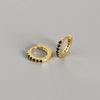 S925 Sterling Silver Round Micro-Inlaid Zircon Earrings Wholesale Nihaojewelry