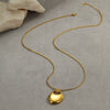 Saddle Bag Necklace Stainless Steel Geometric Style Electroplated For Women