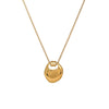Saddle Bag Necklace Stainless Steel Geometric Style Electroplated For Women