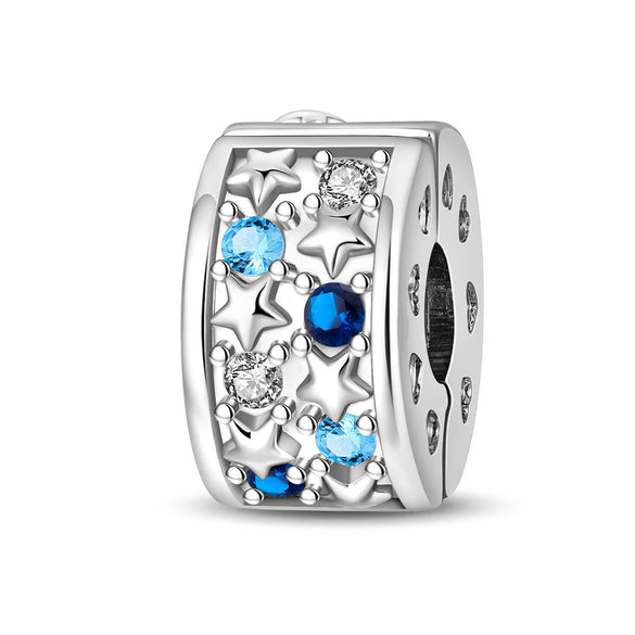 Safety Buckle Hanging Beads Diy Jewelry Accessories Bracelet Silver Plated Dripping Oil Design