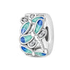 Safety Buckle Hanging Beads Diy Jewelry Accessories Bracelet Silver Plated Dripping Oil Design
