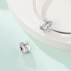 Safety Buckle Hanging Beads Diy Jewelry Accessories Bracelet Silver Plated Dripping Oil Design