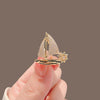 Sailing Brooch Alloy Electroplated For Men And Women