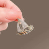 Sailing Brooch Alloy Electroplated Unisex Temperament Badge Suit Corsage Accessories
