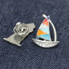 Sailing Brooch Alloy Jewelry Retro Temperament Electroplated Unisex Badge Pin For Suit Sweater Cardigan