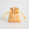 Satin Cloth Drawstring Bag For Jewelry Storage With Silk Screen Printing