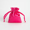 Satin Cloth Drawstring Bag For Jewelry Storage With Silk Screen Printing