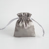 Satin Cloth Drawstring Bag For Jewelry Storage With Silk Screen Printing
