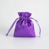 Satin Cloth Drawstring Bag For Jewelry Storage With Silk Screen Printing