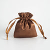 Satin Cloth Drawstring Bag For Jewelry Storage With Silk Screen Printing