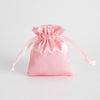 Satin Cloth Drawstring Bag For Jewelry Storage With Silk Screen Printing