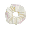 Satin Embroidered Handmade Hair Tie Skinfeel Fabric Light Luxury Style High Elasticity