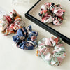 Satin Fabric Handmade Floral Women's Hair Ring With Printing And Dyeing