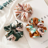 Satin Flower Large Intestine Hair Band Headdress Elastic Rubber Band Female Hair Rope Jewelry Seiko