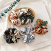 Satin Flower Large Intestine Hair Band Headdress Elastic Rubber Band Female Hair Rope Jewelry Seiko
