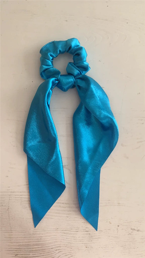 Satin Handmade Hair Scrunchie For Women Ponytail Holder Fashion And High Elasticity Hair Accessory