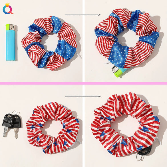 Satin Handmade Printed Hair Ring