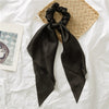 Satin Knotted Hair Ring Ponytail Ribbon Head Jewelry Seiko High Elasticity
