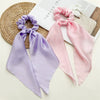 Satin Knotted Hair Ring Ponytail Ribbon Head Jewelry Seiko High Elasticity
