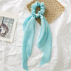 Satin Knotted Hair Ring Ponytail Ribbon Head Jewelry Seiko High Elasticity