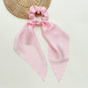 Satin Knotted Hair Ring Ponytail Ribbon Head Jewelry Seiko High Elasticity