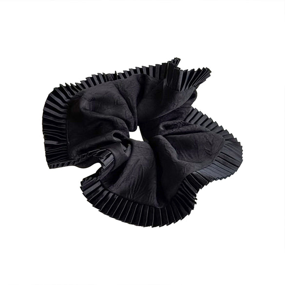 Satin Pleated Splicing Handmade Geometric Hair Tie High Elasticity Versatile Highend