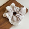 Satin Pleated Splicing Handmade Geometric Hair Tie High Elasticity Versatile Highend