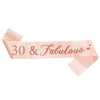 Satin Shoulder Ribbon Belt For Girl Party Decoration With Printing Rose Gold Fashion Style
