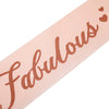 Satin Shoulder Ribbon Belt For Girl Party Decoration With Printing Rose Gold Fashion Style