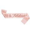 Satin Shoulder Ribbon Belt For Girl Party Decoration With Printing Rose Gold Fashion Style