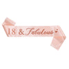 Satin Shoulder Ribbon Belt For Girl Party Decoration With Printing Rose Gold Fashion Style
