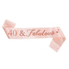 Satin Shoulder Ribbon Belt For Girl Party Decoration With Printing Rose Gold Fashion Style