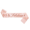 Satin Shoulder Ribbon Belt For Girl Party Decoration With Printing Rose Gold Fashion Style