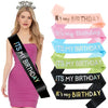 Satin Shoulder Straps Etiquette Ribbon For Birthday Party With Hot Stamping
