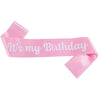 Satin Shoulder Straps Etiquette Ribbon For Birthday Party With Hot Stamping