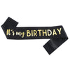 Satin Shoulder Straps Etiquette Ribbon For Birthday Party With Hot Stamping