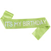Satin Shoulder Straps Etiquette Ribbon For Birthday Party With Hot Stamping